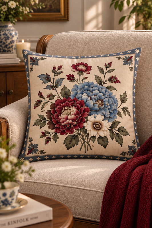 Maison Floral - 4 Kırlent Kılıfı
