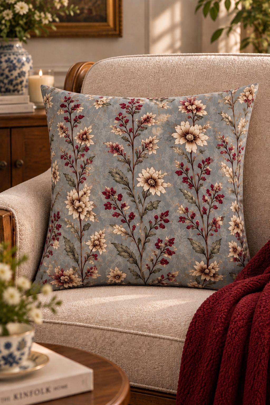 Maison Floral - 4 Kırlent Kılıfı