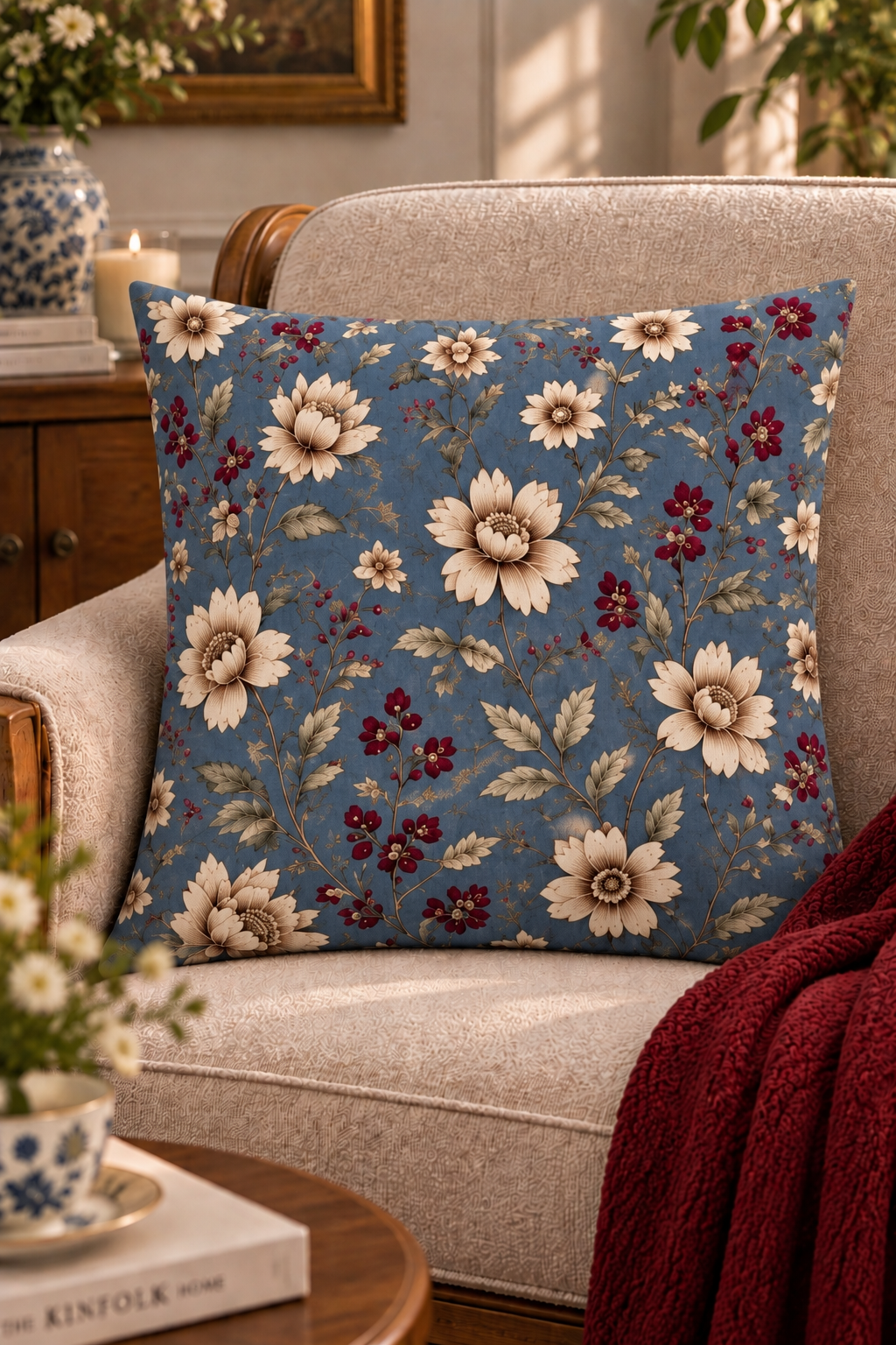 Maison Floral - 4 Kırlent Kılıfı